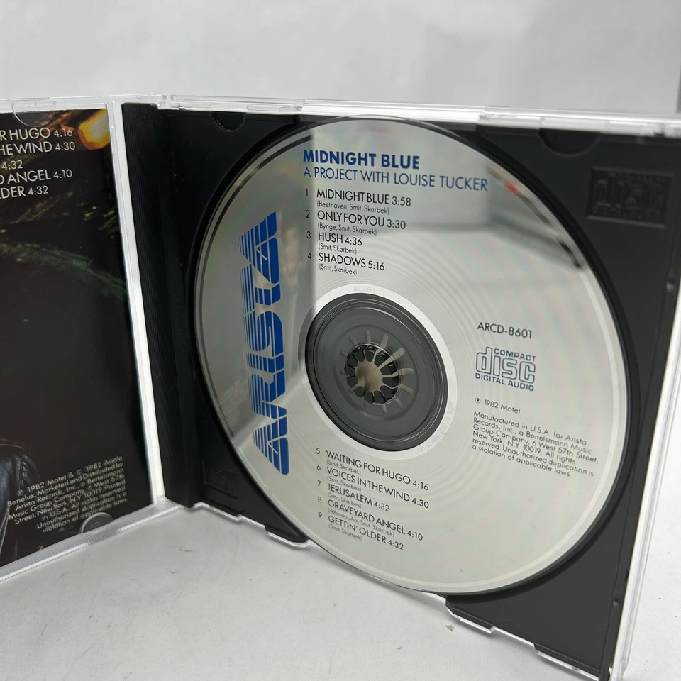 MIDNIGHT BLUE A Project With Louise Tucker CD RARE OOP ORIGINAL Arista press '82 - Image 3 of 4