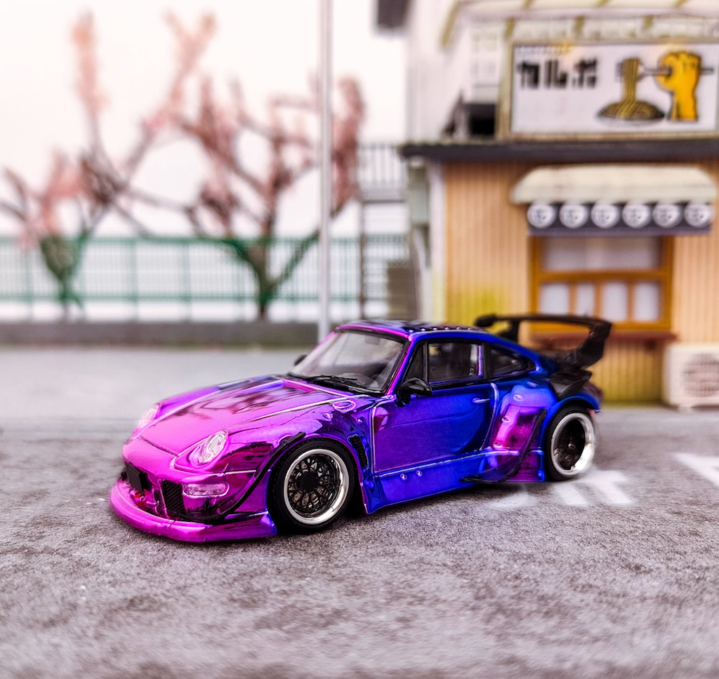 RWB Porsche 911 993 Widebody 1:64 Scale Diecast Model Racing Car