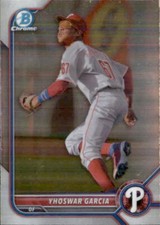 2022 BOWMAN CHROME PROSPECT PHILADELPHIA PHILLIES - YHOSWAR GARCIA #BCP-215