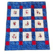 Handmade Quilt Little Boy  Girl Baby Crib Nursery Play Mat Activity Blanket