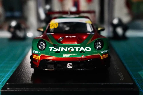 SPARK Model 1/43 2023 Macau GT Porsche PORSCHE GT3 R 120 # Tsingtao Beer - Picture 2 of 5