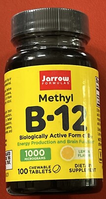 Methyl B-12, Lemon, 1,000 mcg, 100 Chewable Lozenges