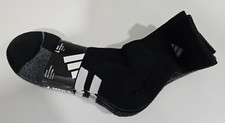 Adidas Men's High Quarter Socks 4 Pair Cushioned Arch Compression Climacool 6-12