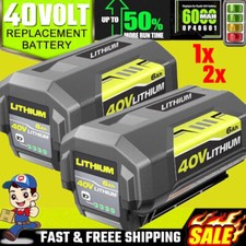 40V Battery For Ryobi 40 Volt 6.0Ah Lithium OP4060 OP4030 OP4050 OP40602 OP40261