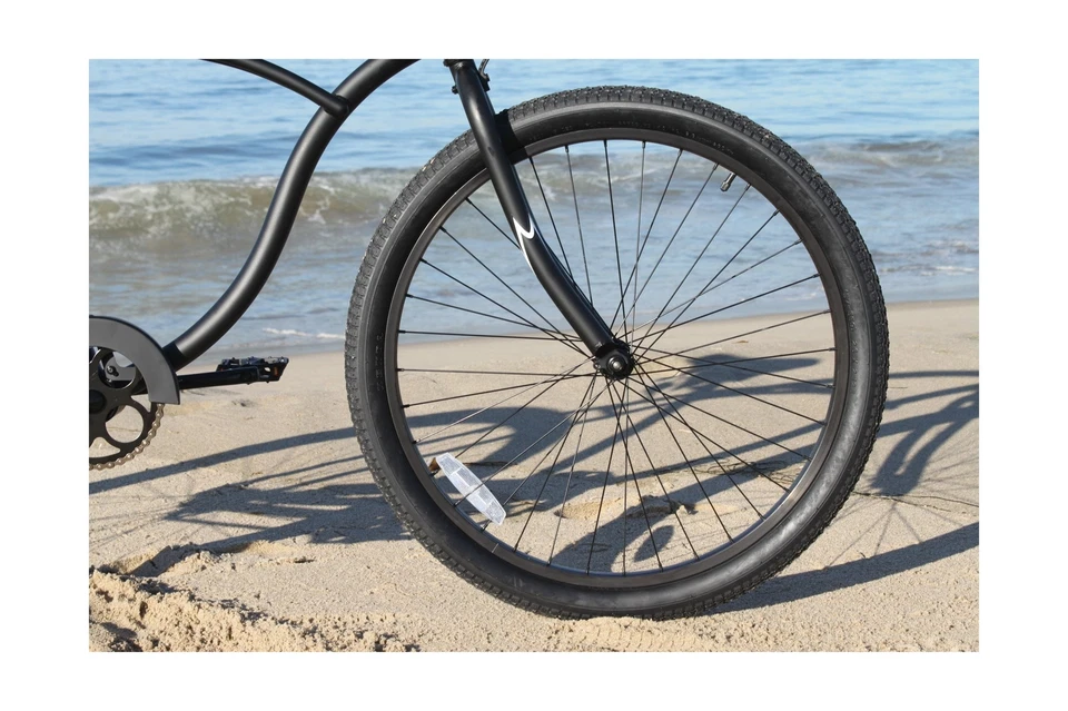 Bicicleta Firmstrong Urban Man de aleación Beach Cruiser negra mate 26 pulgadas/1 velocidad Foto 4 de 4