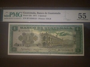 *POP 1 In This Grade*, 1971, Guatemala, 1 Quetzal, 55 PMG