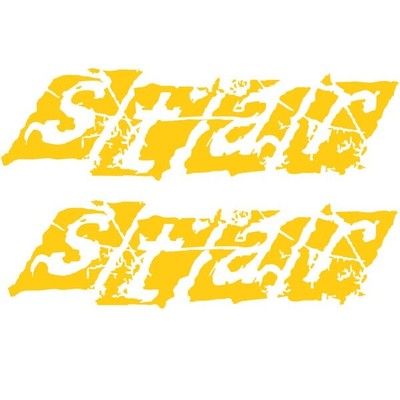 MasterCraft Boat Decals 758107 | X-Star 42 x 12 Inch Yellow (Pair)
