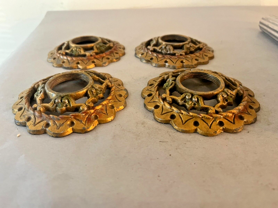 ANTIQUE VINTAGE ART DECO CHANDELIER LIGHT FIXTURE SOCKET COVER BOBECHE