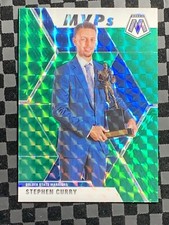 2019-20 Panini Mosaic Basketball MVPs Green Prizm #299 Stephen Curry Warriors
