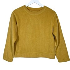 Everlane Womens The ReNew Plush Fleece Crew Sweatshirt Honeycomb Size XS Soft
