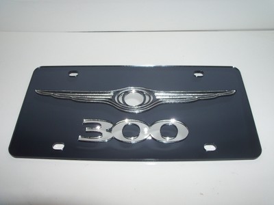 Chrysler 300 License Plate Black/Silver Brand NEW!!