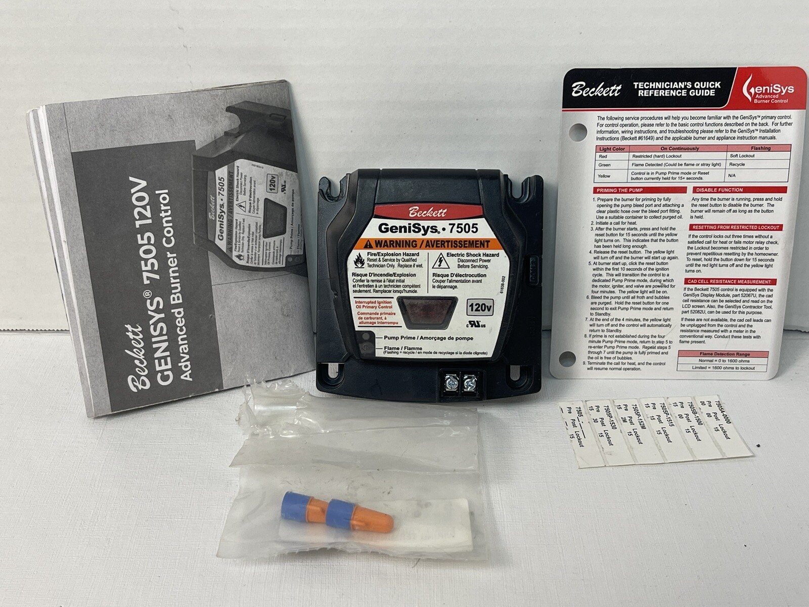 Beckett Model 7505 GeniSys Advanced Burner Control, Primary, 7505A0000