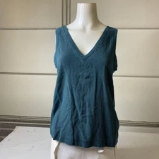 SPLENDID COLLECTION Zinnia V-Neck Tank Women's Size Small Aegean