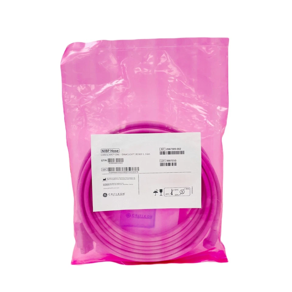 Manguera de plumín Ge Critikon REF 2087389-002 Carescape™ One - Dinaclick, 80369-5, 3,6 M Foto 2 de 4