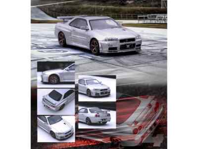 1/64 Nissan Skyline GT-R (R34) V-Spec II RHD Silver INNO Models