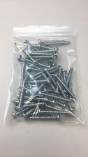 Screw # 14 X 2" Zinc Plated Pan Head Phillips Sheet Metal Screws (Pack Of 50)