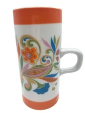 One Vintage Royal Crown Arnart Smug Mug Psychedelic 5.5" Tall