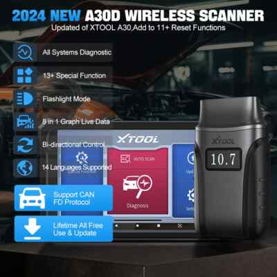 Scanner Bidirectional Scan Tool Full System 14Reset Service Add Throttle Relearn