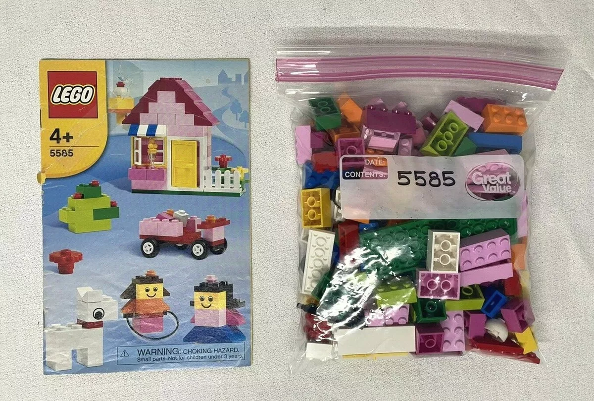 LEGO 5585 Pink Brick Box 100 Complete with Manual Extra Items