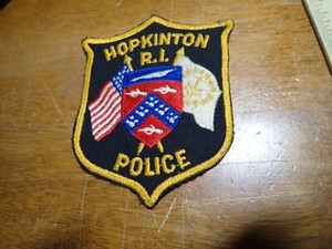 HOPKINTON RHODE ISLAND    OBSOLETE EARLY vest patch bx p#22