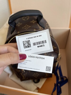 Authentic Louis Vuitton Palm Springs Mini with box, garment bag and certs! Louis Vuitton Palm Springs Mini for sale | eBay main image 4