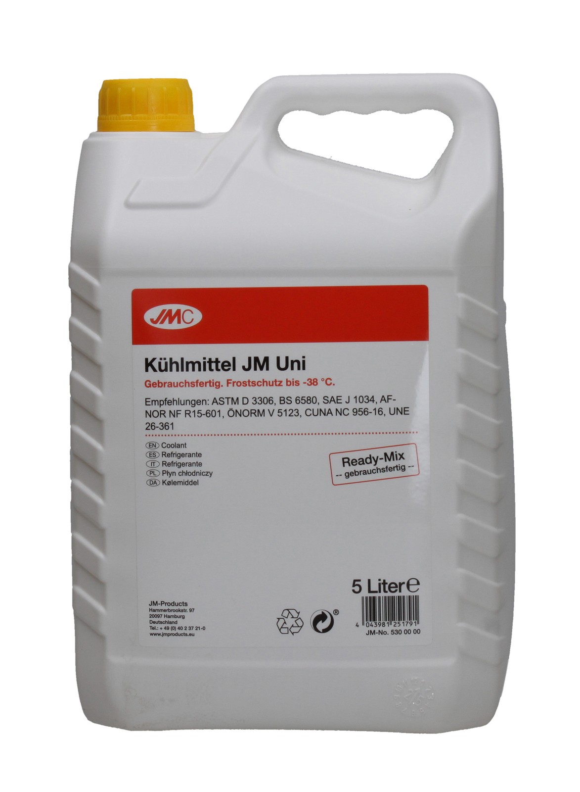 JMC Coolant Radiator Antifreeze JM UNI Mixture 5 Liters Canister