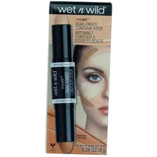 Wet n Wild MegaGlo Dual-Ended Contour Stick, Medium/Tan 752A, 0.28 oz