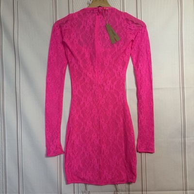 skims neon pink dress SKIMS Tank Mini Dress Hot Pink Size Small NWT  Style Exchange Boutique