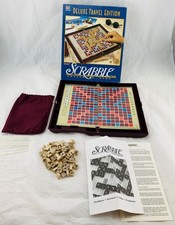 1999 Deluxe Travel Scrabble Game Complete in Great Condition FREE SHIPPING
