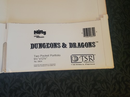 RARE Vintage Dungeons & Dragons Portfolio Two Pocket Folder D&D - Bild 4 von 6
