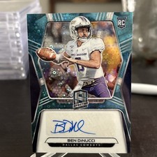 2020 Panini Spectra Ben Dinucci Neon Blue Disco Prizm Rookie Auto /75 #18 de1
