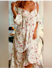 Victoria's Secret VINTAGE Cotton Floral Nightgown XS only one and this is it