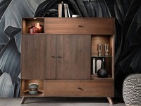 Highboard Schrank Massivholz 157X145Cm Kernbuche Massiv Tabak GeöLt Neu Ovp!!!