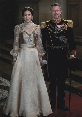***ORIGINAL POSTCARD-2026***KÖNIGIN MARY-KÖNIG FREDERIK-ADEL-ROYAL-MONARCHIE