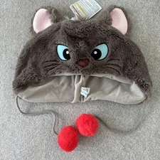 New Japan Tokyo Disney Resort Ears HeadBand Cap Fluffy Plush Aristocats Berlioz
