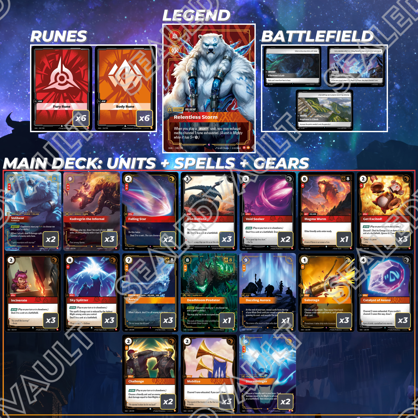 Top Meta Riftbound Decks Volibear Meta Riftbound TCG Deck | Origins | Competitive Tournament ...