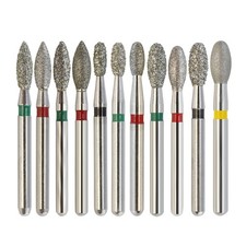 Multi-use Dental Diamonds Bur Pointed Football Egg Burs FG 368 379 Fine Coarse