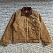 Vintage 90s Carhartt Detroit Jacket Youth Size 14 / XL - Y04BRN JQ606