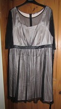 Rogers + Rogers,ladies black dress with soft net layer size 22