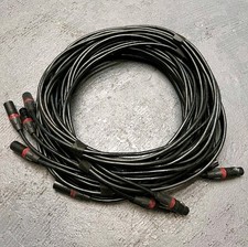 Lex 5 Pin XLR Shield Data Cable 50 Ft  LEX DMX-5P-50  Neutrik Lot Of 5