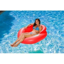 Poolmaster Water Pop Mesh Swimming Pool Float Water Chair Pool Lounge Red 06582