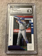 2019 Panini Chronicles VLADIMIR GUERRERO JR R&S Red #/50 - Graded CGC 8.5