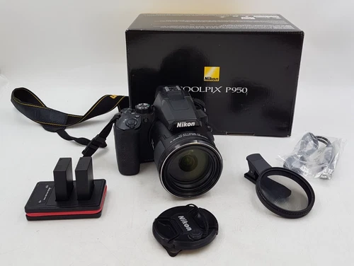 Nikon Coolpix P950 16MP 4K Digital Camera 24-2000mm Box and Accessories - Faulty
