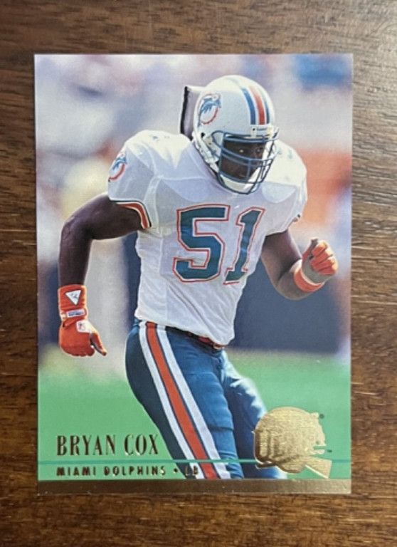 1994 Fleer Ultra #176 Bryan Cox - Miami Dolphins