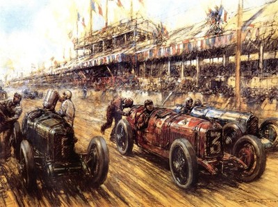 039 Gordon Crosby - The Targa Florio 1932 - Giclée Fine Art