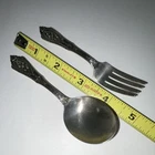 Rose point by Wallace Sterling Silver Baby set