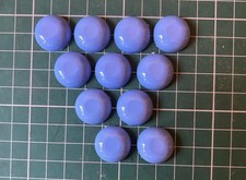 Subbuteo basi leggere blu cielo e dischi blu navy x 11