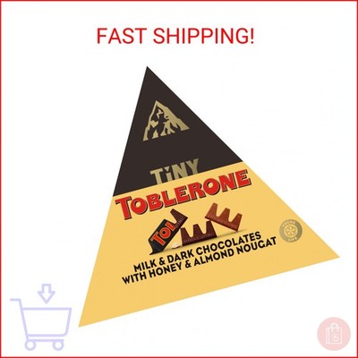 TOBLERONE Tiny Assorted Chocolate Bars Variety Pack (Milk & Dark), 1 Gift Box (2