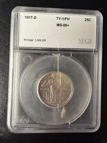 1917 ~ Standing Liberty ~ Silver Quarter Dollar ~ Beautiful Coin ~ Uncirculated?