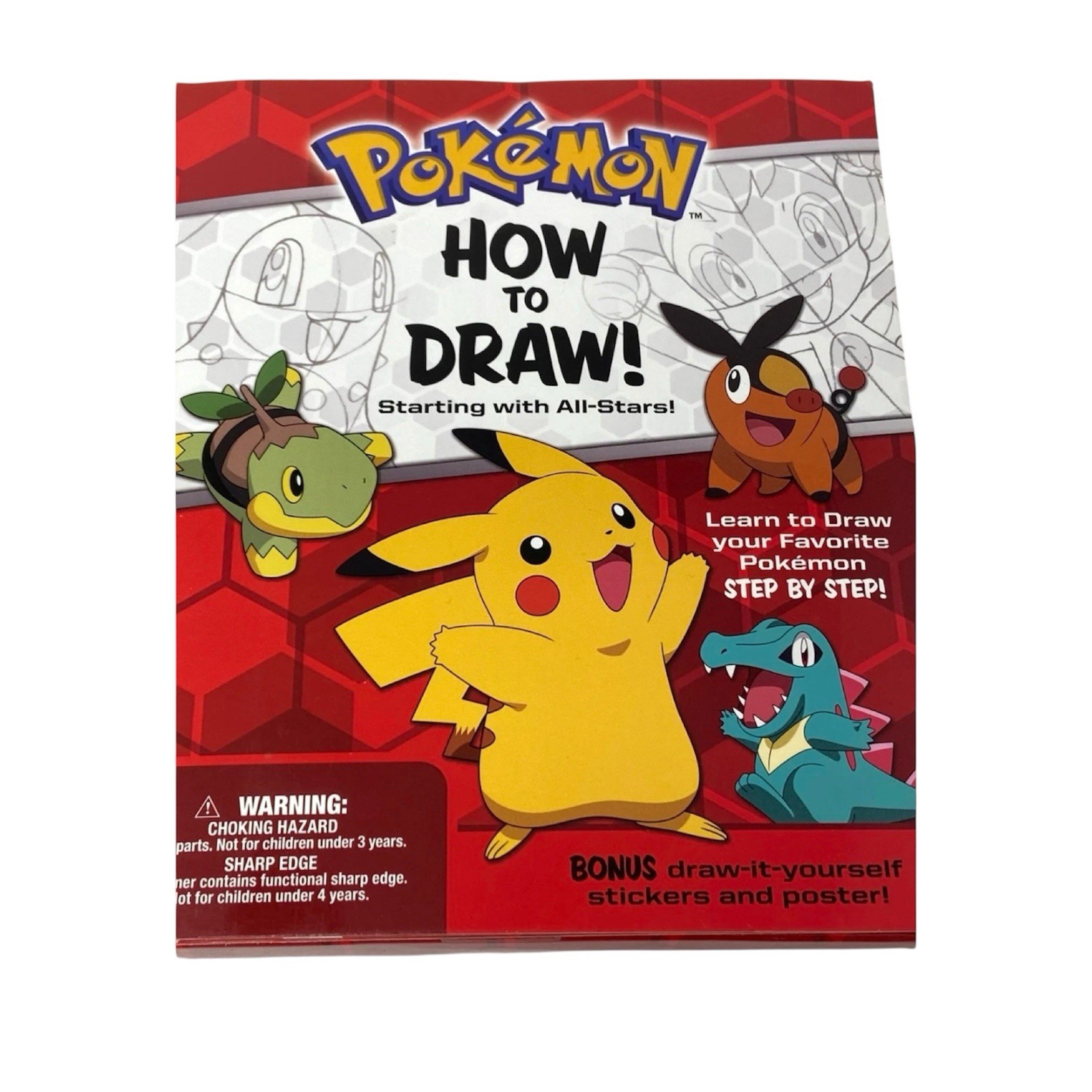 NUEVO Pokemon Cómo-Dibujar Arte Estacionario Set Pikachu Charizard Sellado Raro